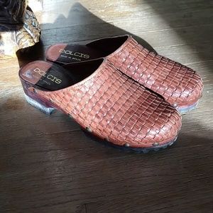 Vintage Dolcis boho clogs, made in Brazil